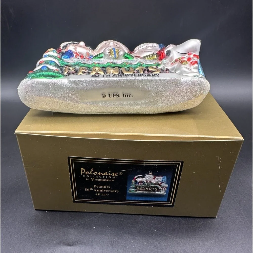 KURT ADLER POLONAISE PEANUTS 50TH‎ ANNIVERSARY ORNAMENT AP1177 4